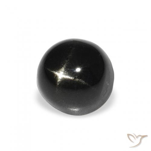 Diopside étoilé Noire naturelle Tour, 2.19 ct, Opaque