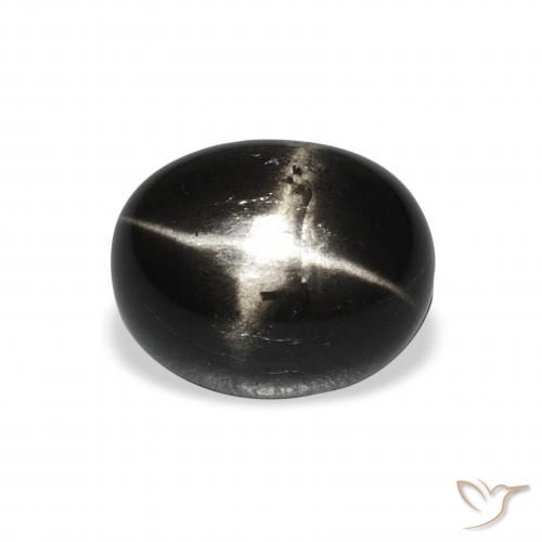 4.73ct Naturel Noire Diopside étoilé, ovale, Opaque