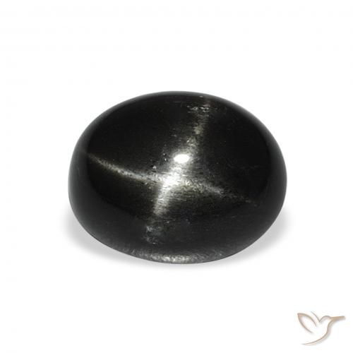4.68ct Naturel Noire Diopside étoilé, ovale, Opaque