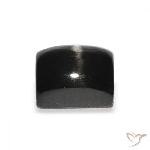 Diopside étoilé Noire naturelle Baquette, 3.12 ct, Opaque