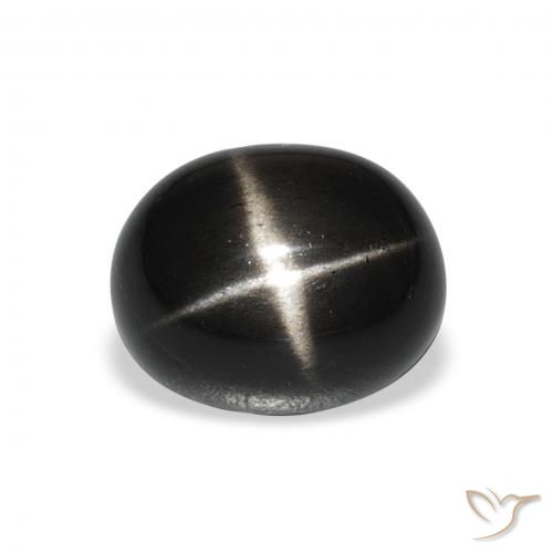 5.56ct Naturel Noire Diopside étoilé, ovale, Opaque