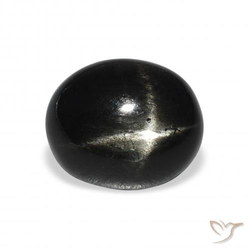4.43ct Naturel Noire Diopside étoilé, ovale, Opaque