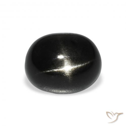 6.15ct Naturel Noire Diopside étoilé, ovale, Opaque