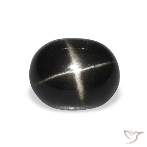 4.60ct Naturel Noire Diopside étoilé, ovale, Opaque