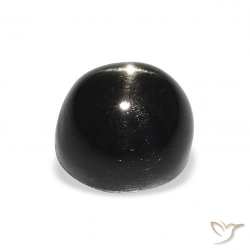Diopside étoilé Noire naturelle Tour, 3.48 ct, Opaque