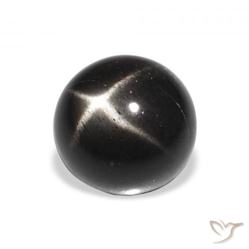 Diopside étoilé Noire naturelle Tour, 4.14 ct, Opaque