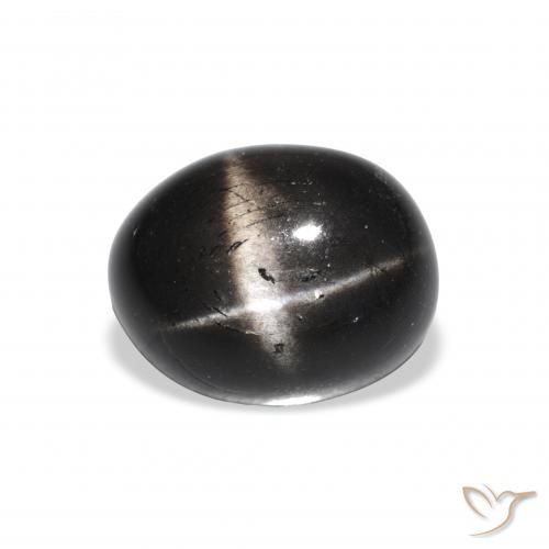 4.81ct Naturel Noire Diopside étoilé, ovale, Opaque