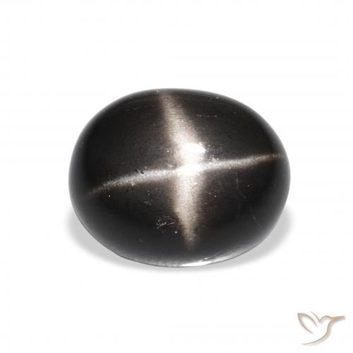 4.85ct Naturel Noire Diopside étoilé, ovale, Opaque
