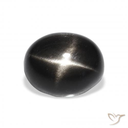 4.94ct Naturel Noire Diopside étoilé, ovale, Opaque
