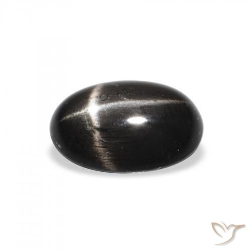Diopside étoilé Noire naturelle ovale, 1.82 ct, Opaque