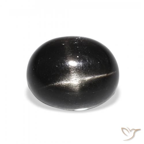 5.95ct Naturel Noire Diopside étoilé, ovale, Opaque