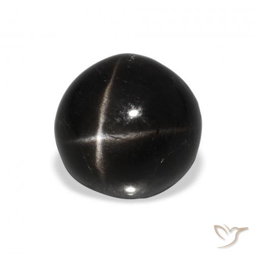 Diopside étoilé Noire naturelle Tour, 4.50 ct, Opaque