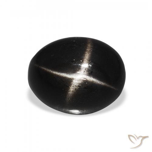 4.05ct Naturel Noire Diopside étoilé, ovale, Opaque