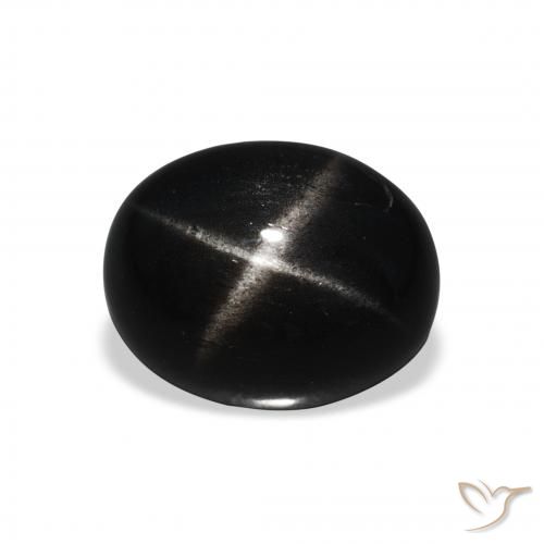 5.32ct Naturel Noire Diopside étoilé, ovale, Opaque