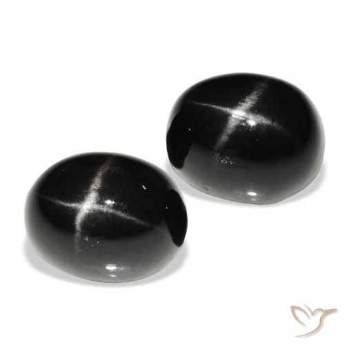 Shop natural 12.09ct Noire Diopside étoilé gems, ovale, from Inde at GemSelect. In stock, global shipping!