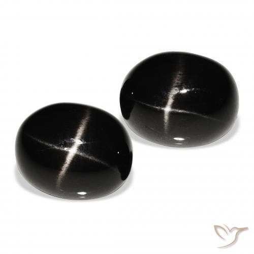 Shop natural 10.09ct Noire Diopside étoilé gems, ovale, from Inde at GemSelect. In stock, global shipping!