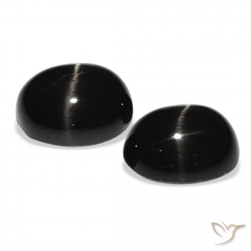 Shop natural 10.09ct Noire Diopside étoilé gems, ovale, from Inde at GemSelect. In stock, global shipping!