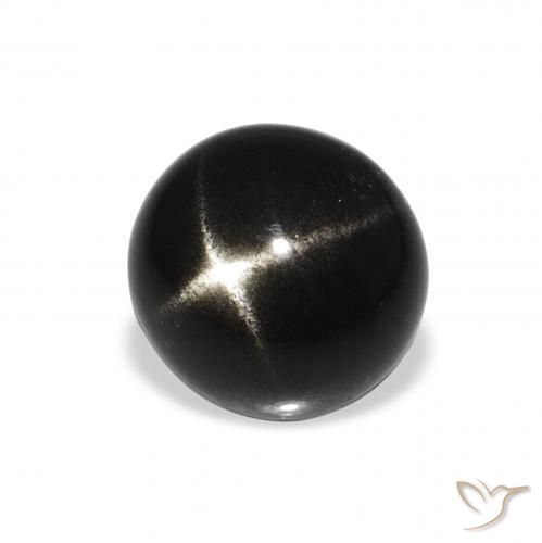 Diopside étoilé Noire naturelle Tour, 3.55 ct, Opaque
