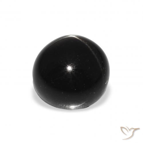Diopside étoilé Noire naturelle Tour, 3.55 ct, Opaque