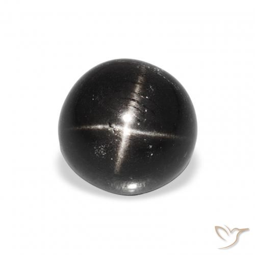 2.44ct Naturel Noire Diopside étoilé, Tour, Opaque