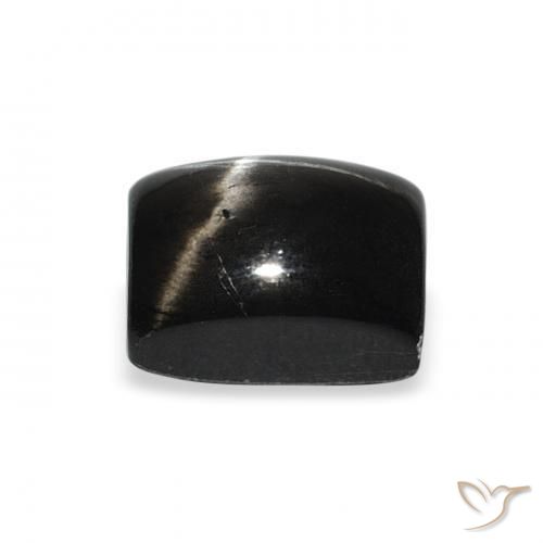 Diopside étoilé Noire naturelle Baquette, 2.85 ct, Opaque