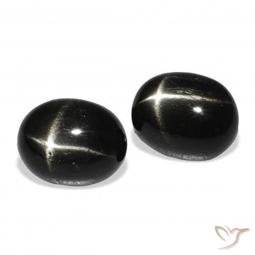 Shop natural 9.43ct Noire Diopside étoilé gems, ovale, from Inde at GemSelect. In stock, global shipping!