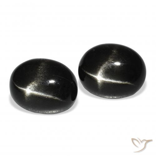 Shop natural 8.87ct Noire Diopside étoilé gems, ovale, from Inde at GemSelect. In stock, global shipping!