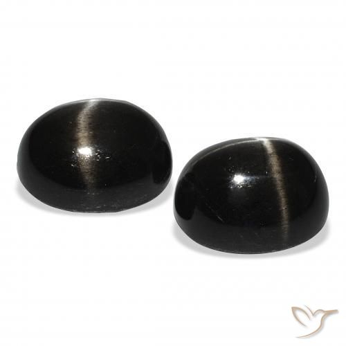 Shop natural 11.38ct Noire Diopside étoilé gems, ovale, from Inde at GemSelect. In stock, global shipping!