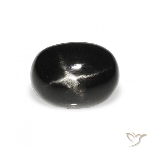 1.47ct Noire Diopside étoilé, ovale, Opaque