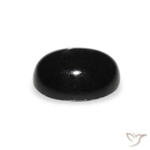 Diopside étoilé Noire naturelle ovale, 1.47 ct, Opaque