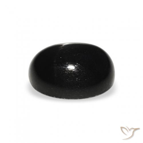 Diopside étoilé Noire naturelle ovale, 1.85 ct, Opaque