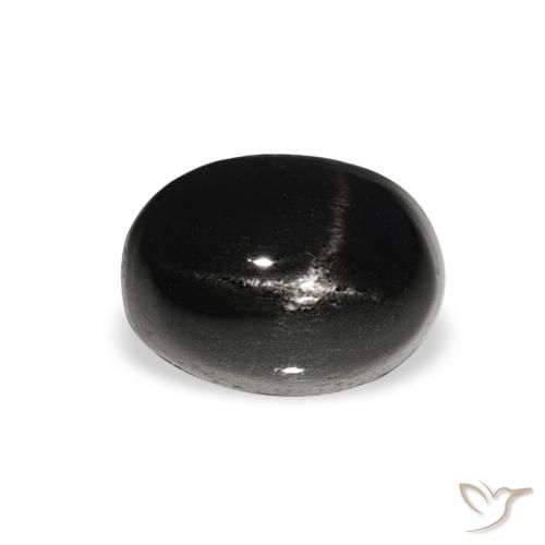 1.72ct Naturel Noire Diopside étoilé, ovale, Opaque
