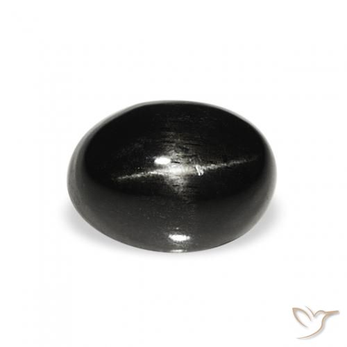 1.62ct Naturel Noire Diopside étoilé, ovale, Opaque