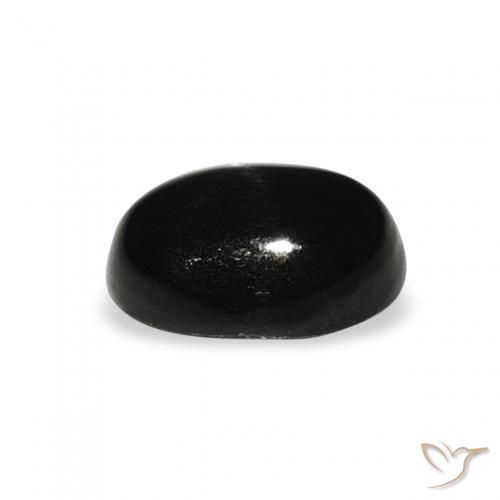 Diopside étoilé Noire naturelle ovale, 1.62 ct, Opaque