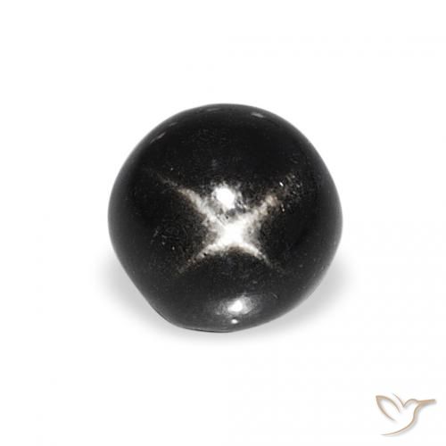 1.27ct Naturel Noire Diopside étoilé, Tour, Opaque