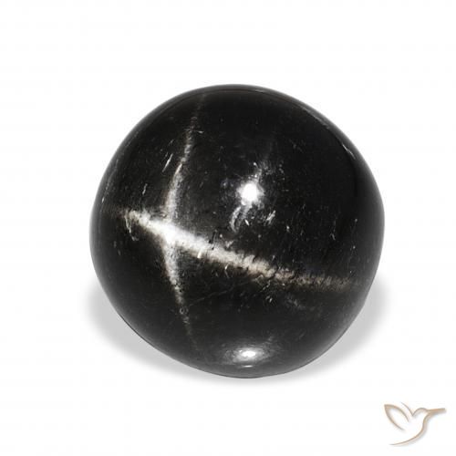 Diopside étoilé Noire naturelle Tour, 11.74 ct, Opaque