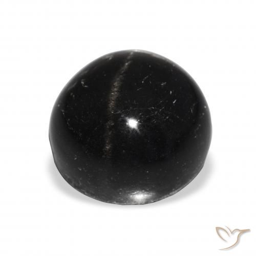 Diopside étoilé Noire naturelle Tour, 11.74 ct, Opaque
