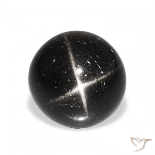 9.76ct Noire Diopside étoilé, Tour, Opaque