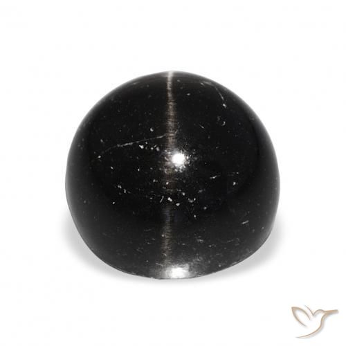 Diopside étoilé Noire naturelle Tour, 9.76 ct, Opaque