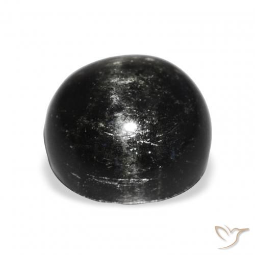 Diopside étoilé Noire naturelle Tour, 9.82 ct, Opaque