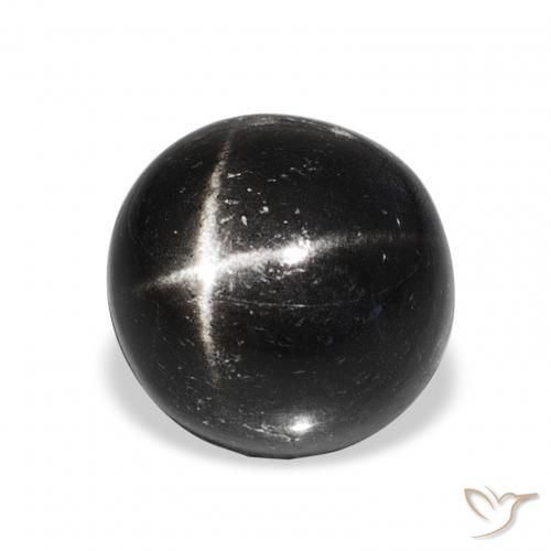 Diopside étoilé Noire naturelle Tour, 9.06 ct, Opaque