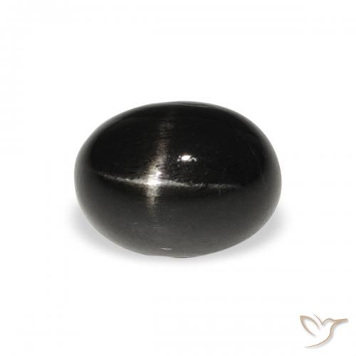 2.11ct Naturel Noire Diopside étoilé, ovale, Opaque
