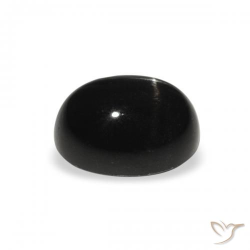 Diopside étoilé Noire naturelle ovale, 2.11 ct, Opaque