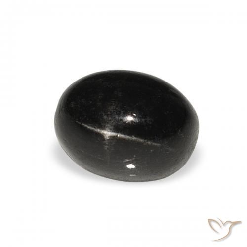 Diopside étoilé Noire naturelle ovale, 2.41 ct, Opaque