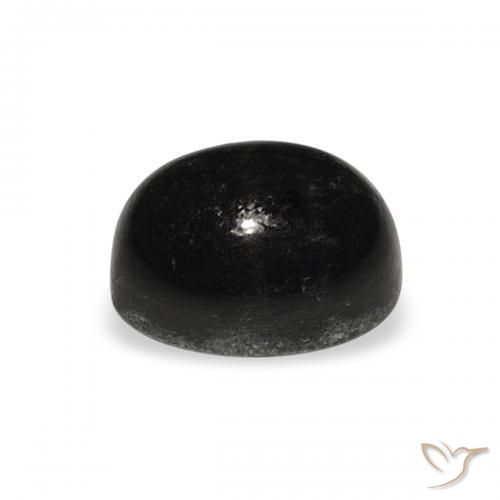 Diopside étoilé Noire naturelle ovale, 2.41 ct, Opaque