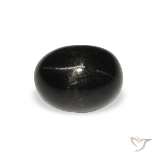 2.45ct Naturel Noire Diopside étoilé, ovale, Opaque