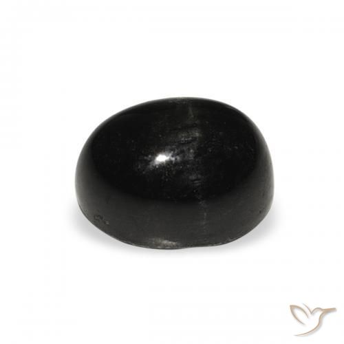 Diopside étoilé Noire naturelle ovale, 2.45 ct, Opaque