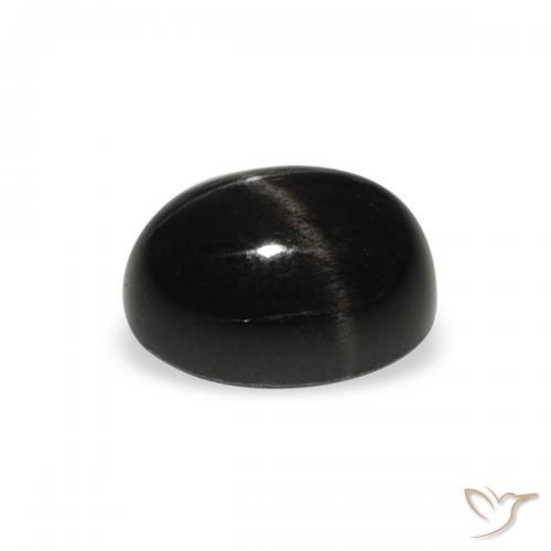 Diopside étoilé Noire naturelle ovale, 2.08 ct, Opaque