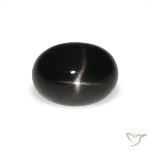 2.61ct Naturel Noire Diopside étoilé, ovale, Opaque