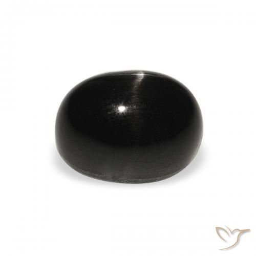 Diopside étoilé Noire naturelle ovale, 2.61 ct, Opaque
